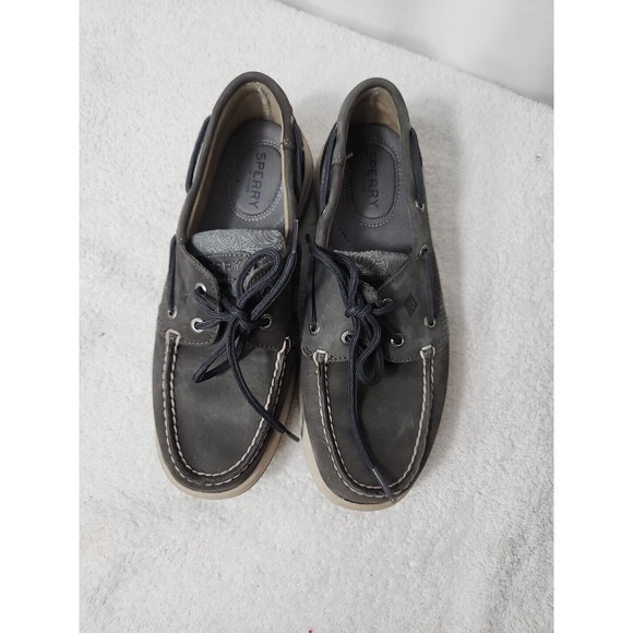 SPERRY TOPSIDER CRUISE BOAT UNISEX  SHOES Size 7M BLUE TONES PREOWNED - Picture 1 of 7